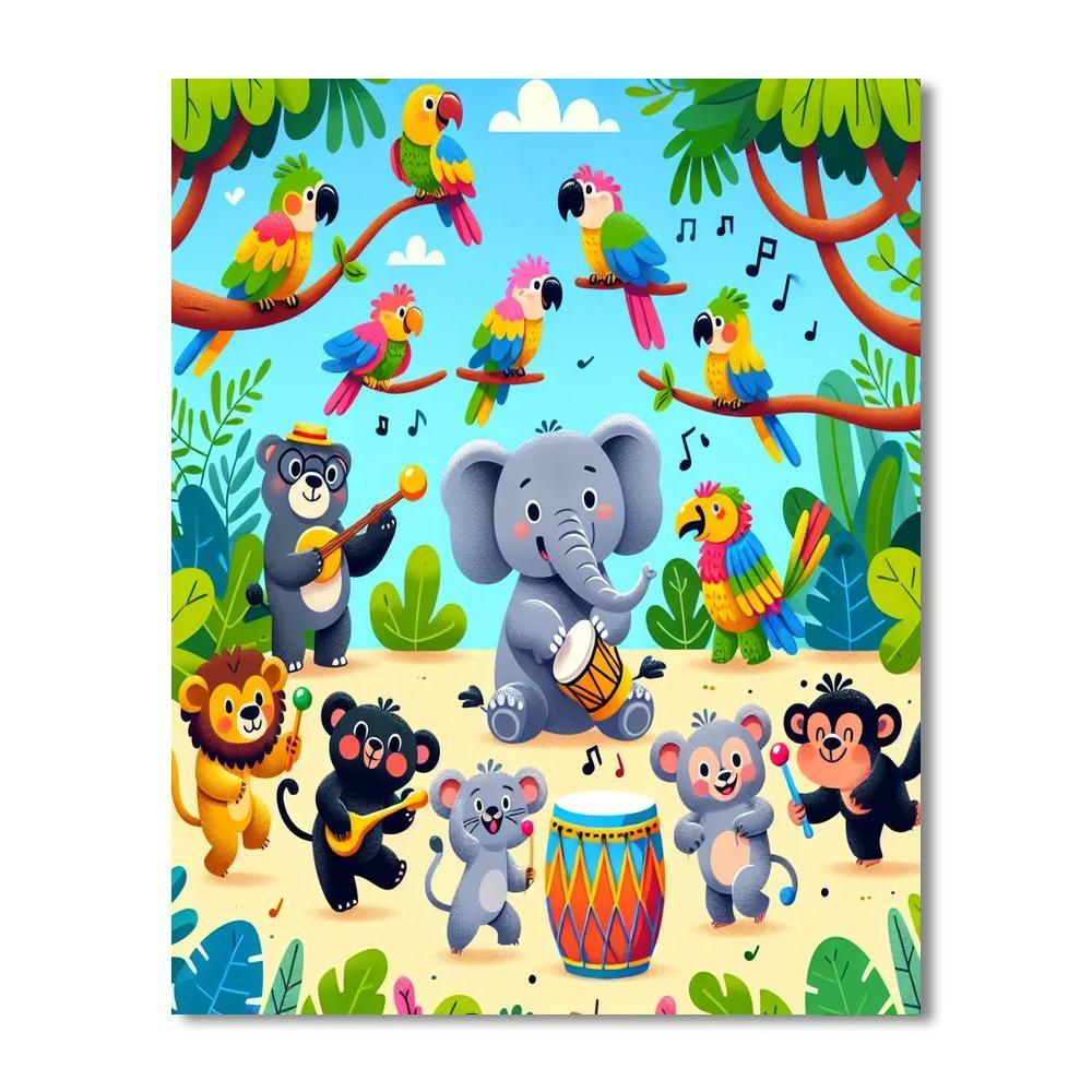 Jungle Jubilee Paint By Color