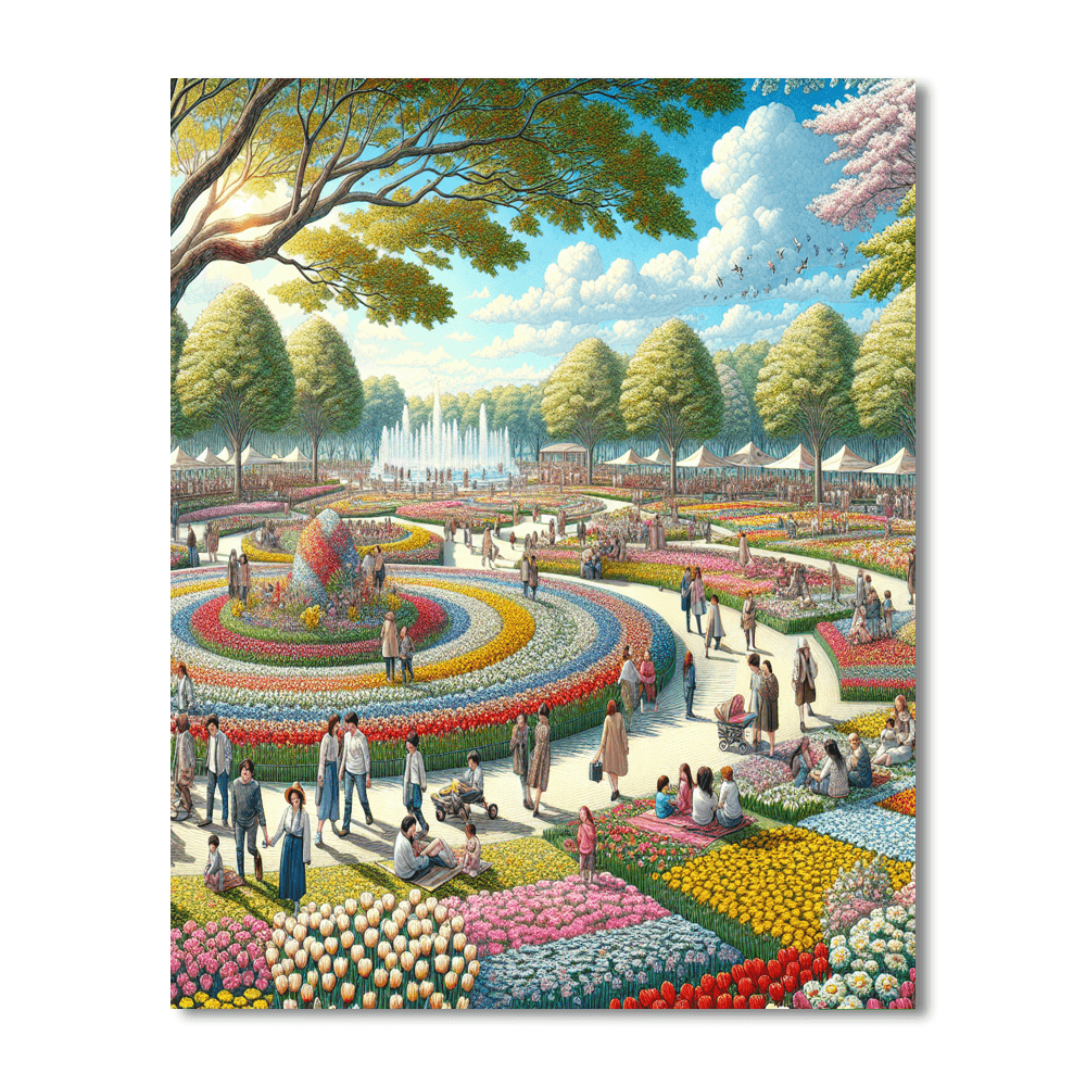 Floriade - Canberra, Australia Painting By Numbers Kit