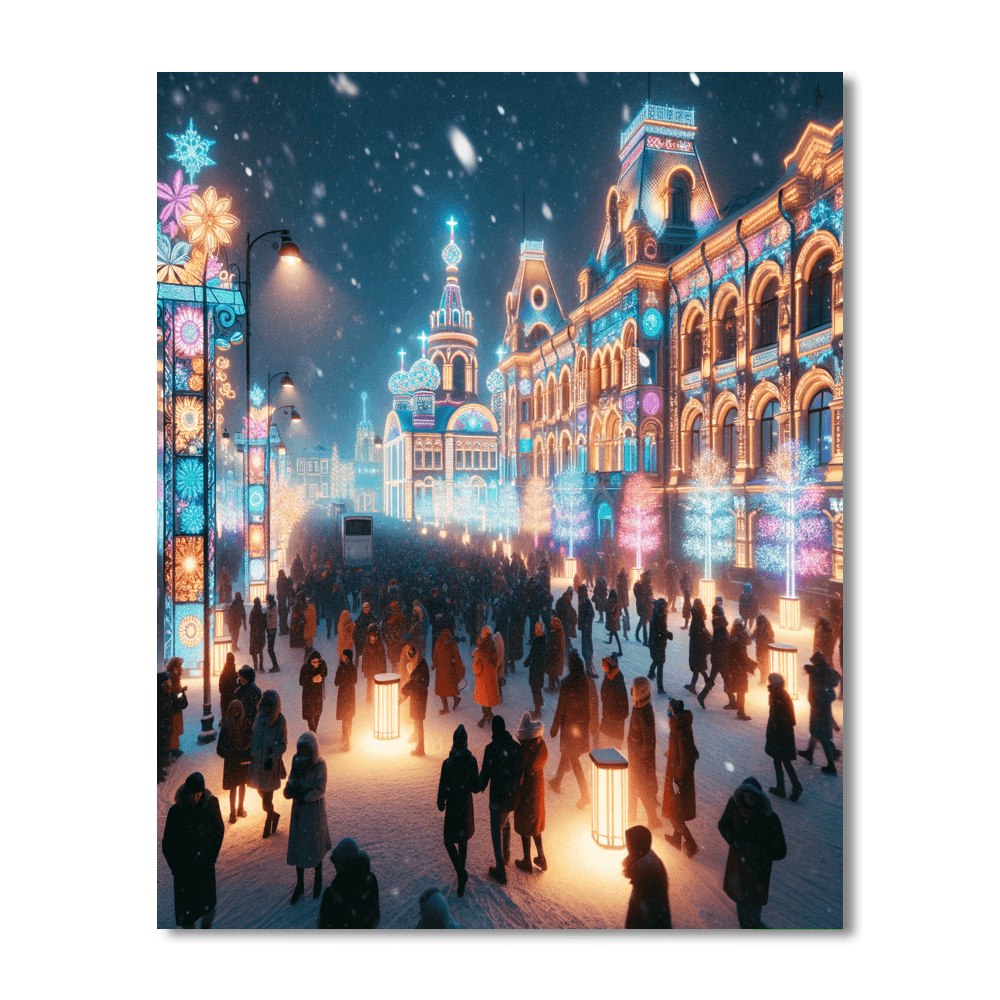 Norrköping Light Festival Painting By Numbers Kit