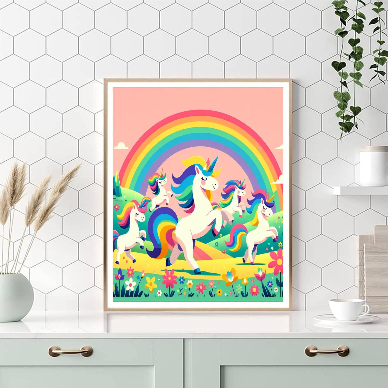 Magic Unicorn Festival Numbered Painting Kits
