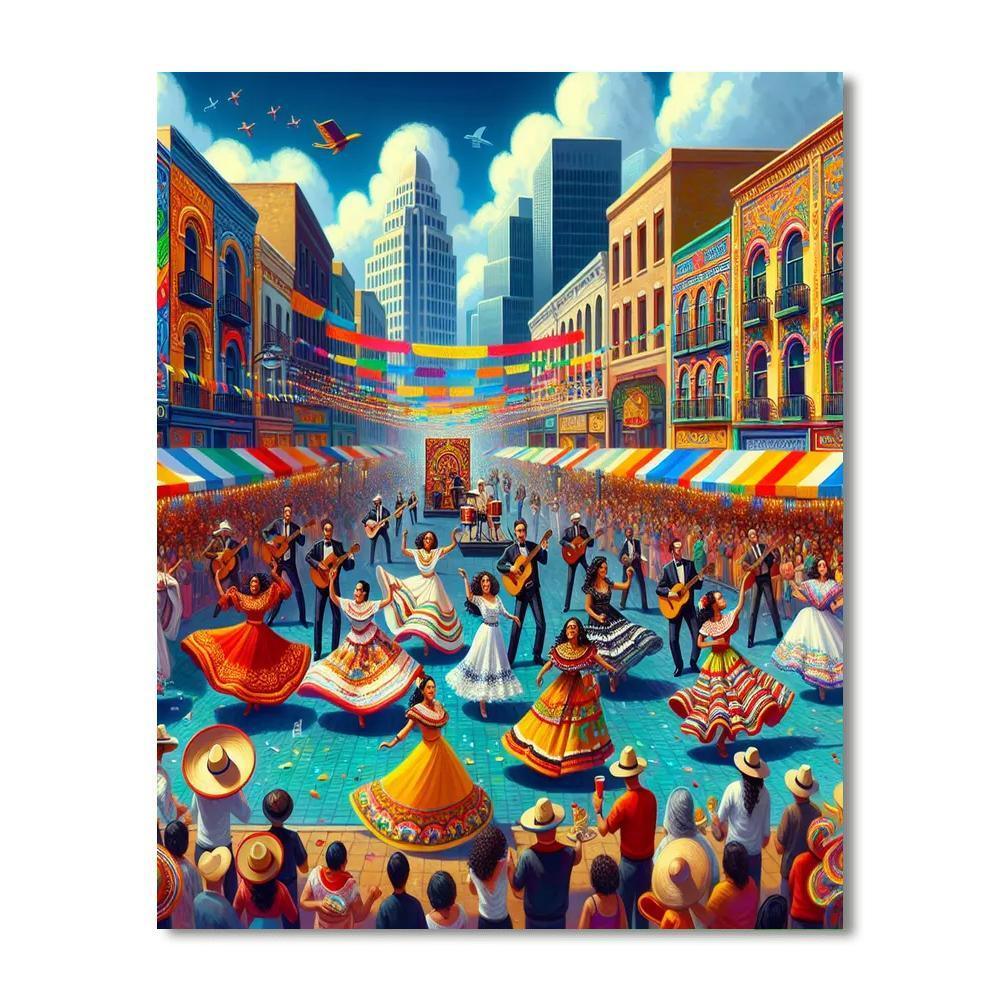 Santiago A Mil - Chile Painting By Numbers Kit