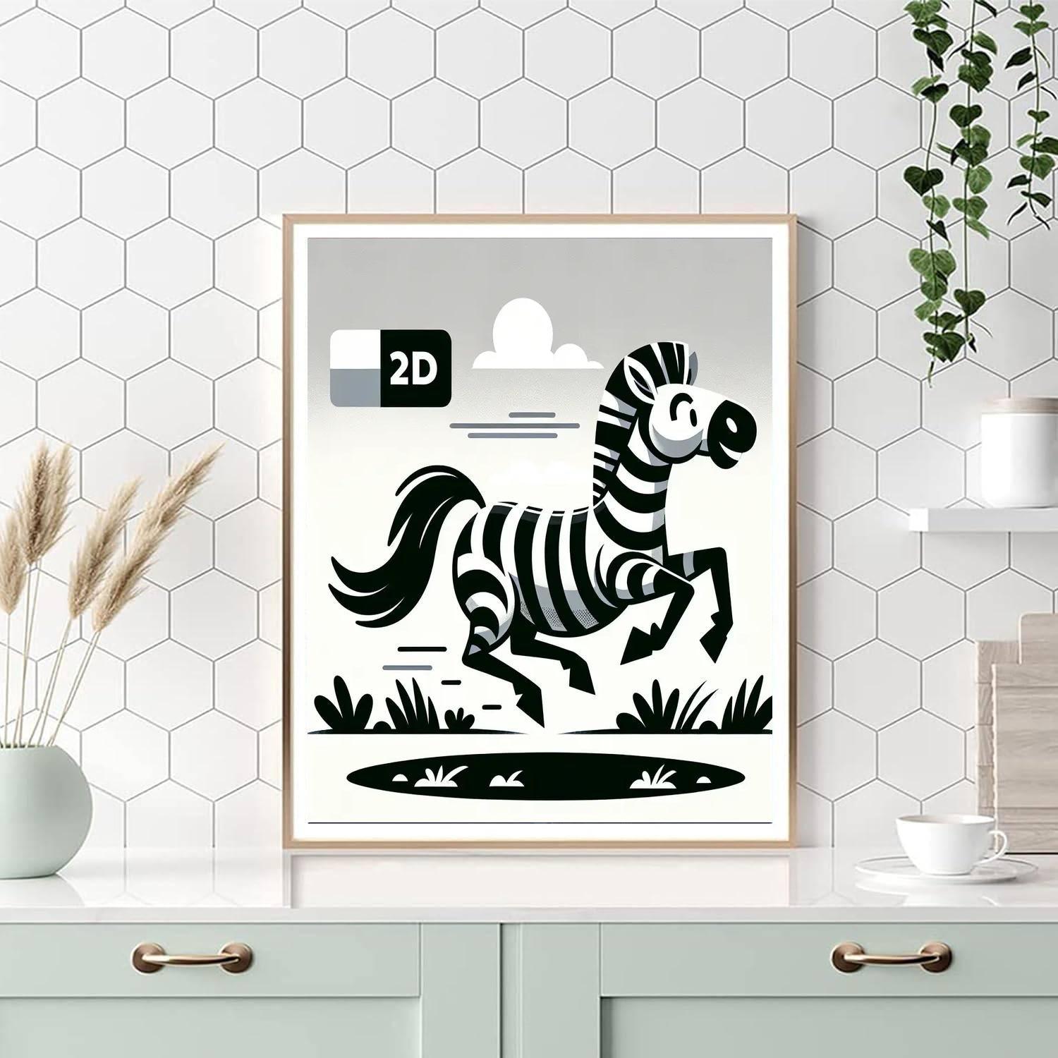 Zealous Zebra Numbered Painting Kits