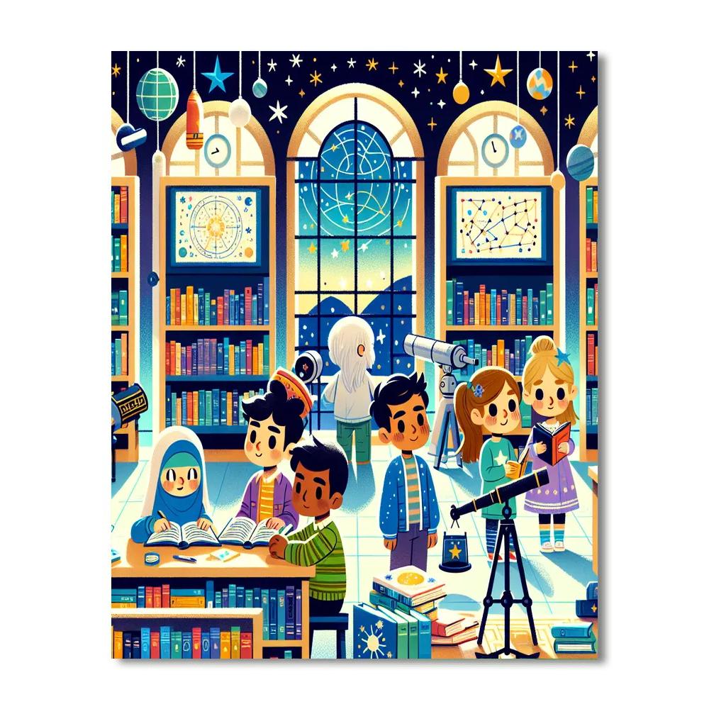 Celestial Library Expedition Paint By Number