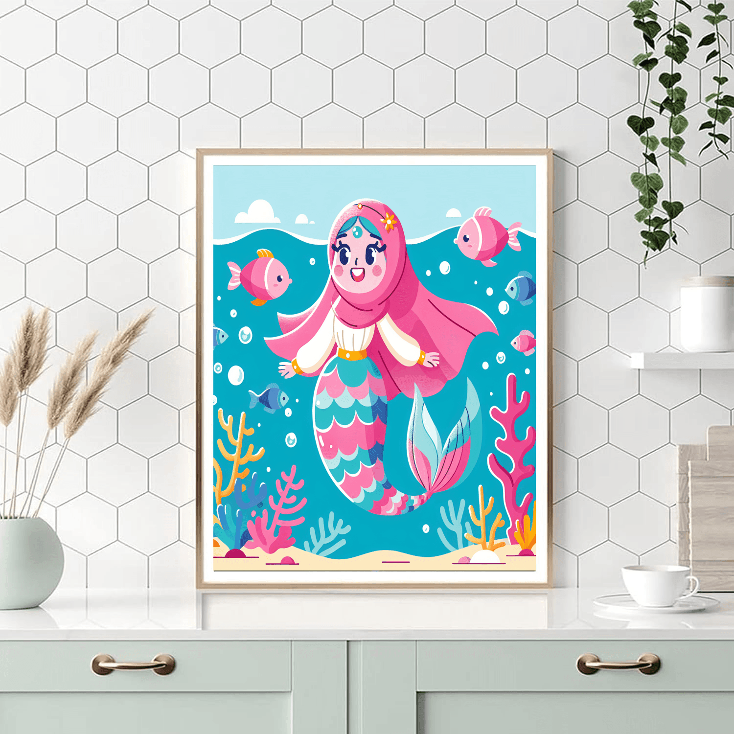 Delightful Mermaid Number Painting