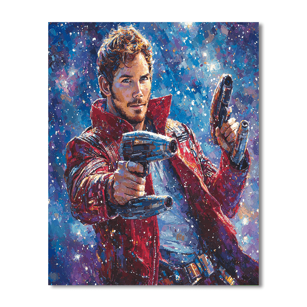 Chris Pratt: The Charismatic Star-lord's Adventures Paint By Numbers Art