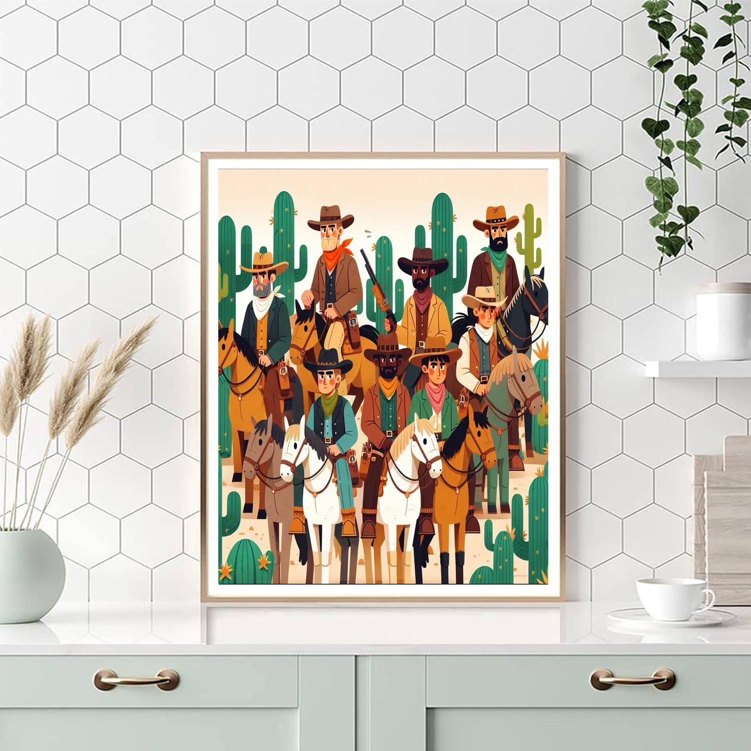 Wild West Pioneer Expedition Numbered Painting Kits