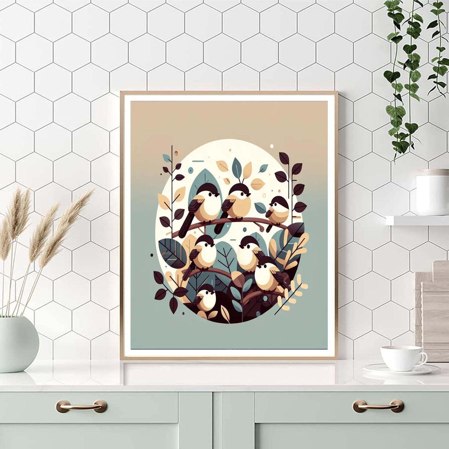 Charming Chickadees Numbered Painting Kits