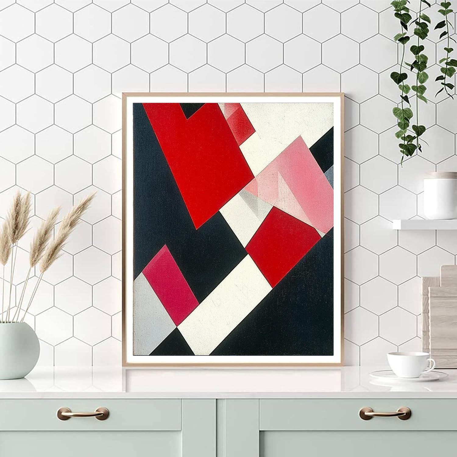 Kazimir Malevich Inspired Echoing Abstraction  Paint By Color