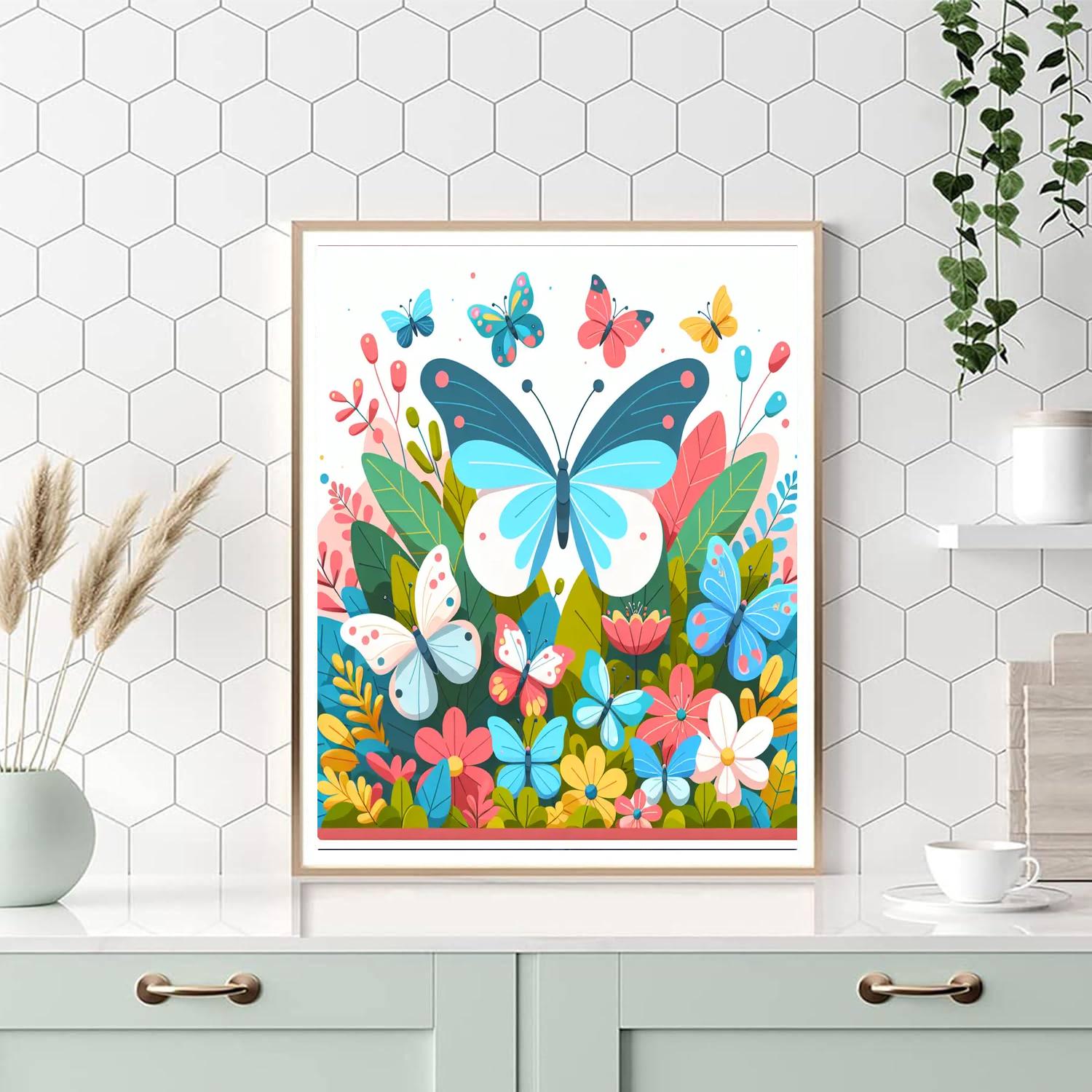 Blossoming Butterfly Ballet Numbered Painting Kits