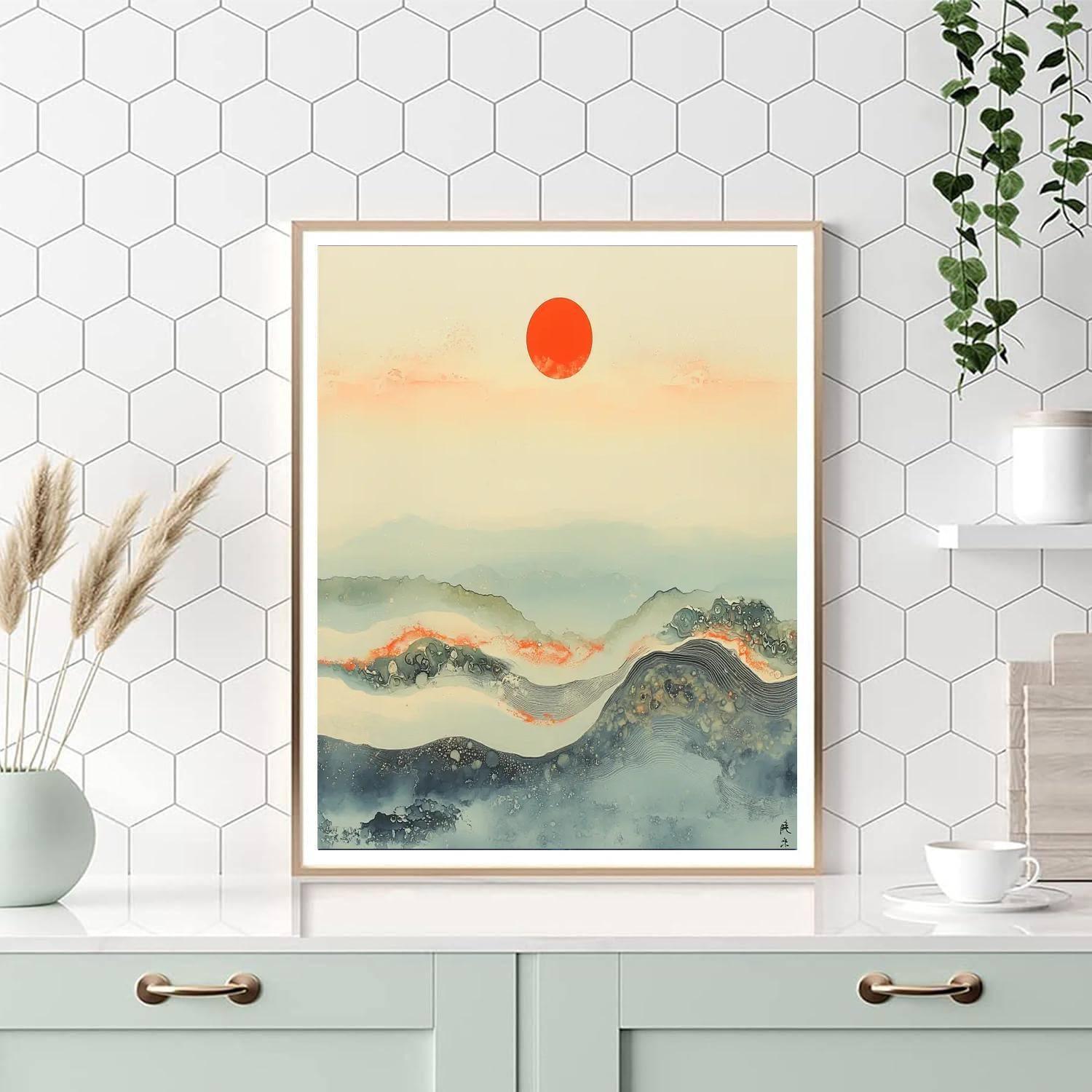 Zhao Mengfu Inspired Celestial Patterns Of Harmony  Paint By Number