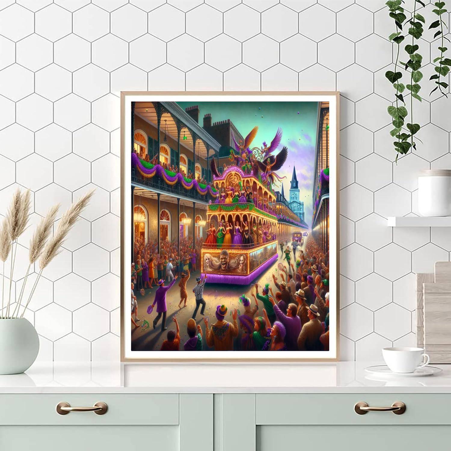 Krewe Of Bacchus Parade - Usa Numbered Painting Kits
