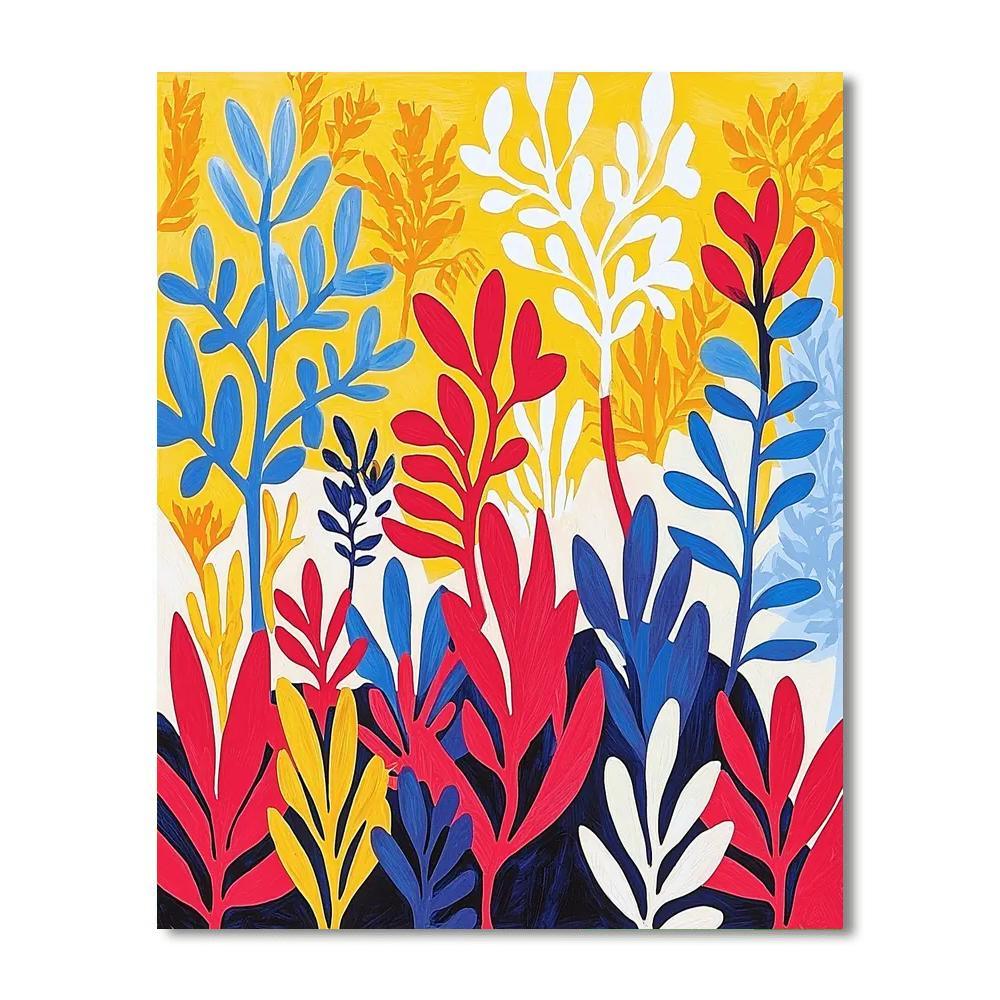 Henri Matisse Inspired Colorful Harmony  DIY Paint By Numbers
