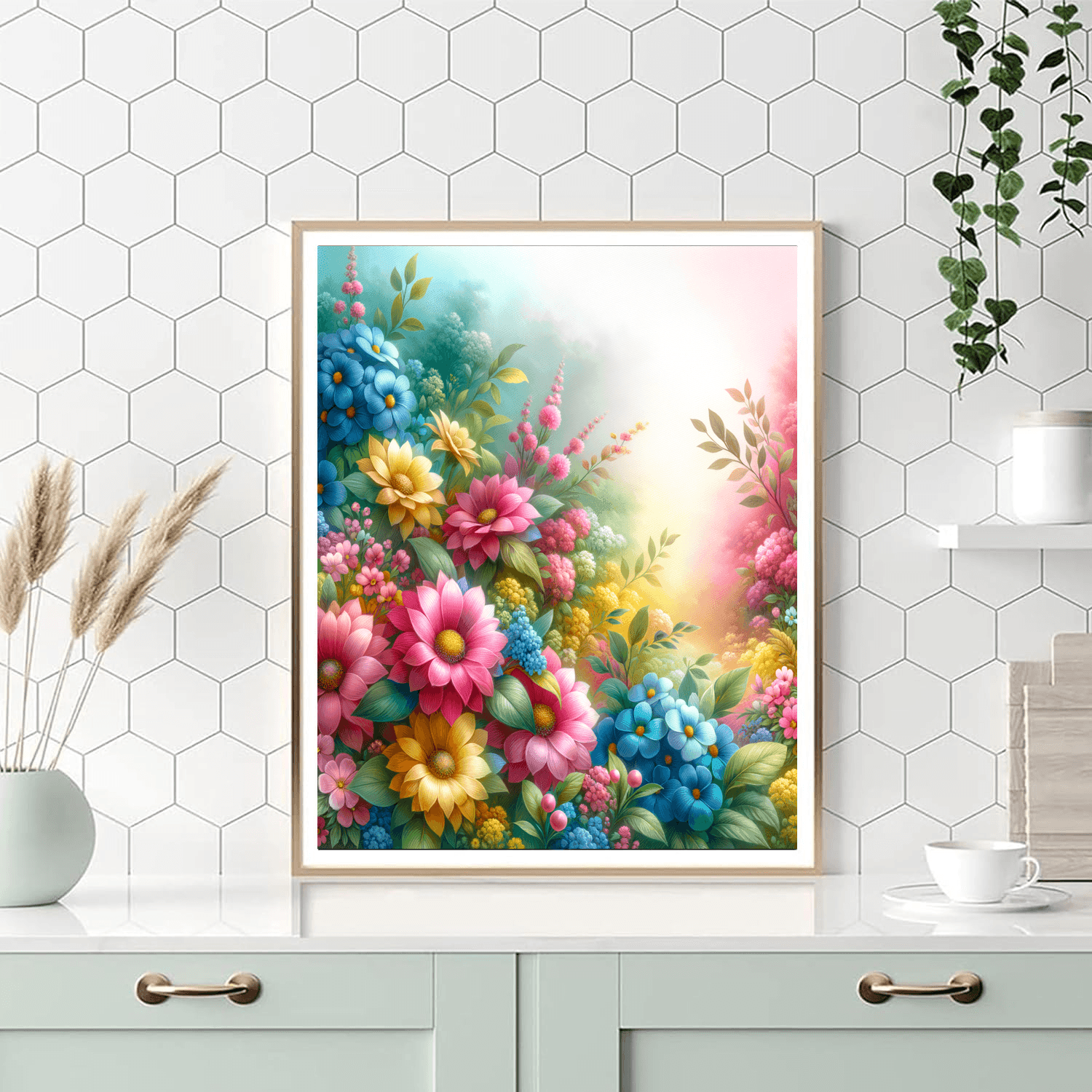 Spring Blossoms DIY Paint By Numbers