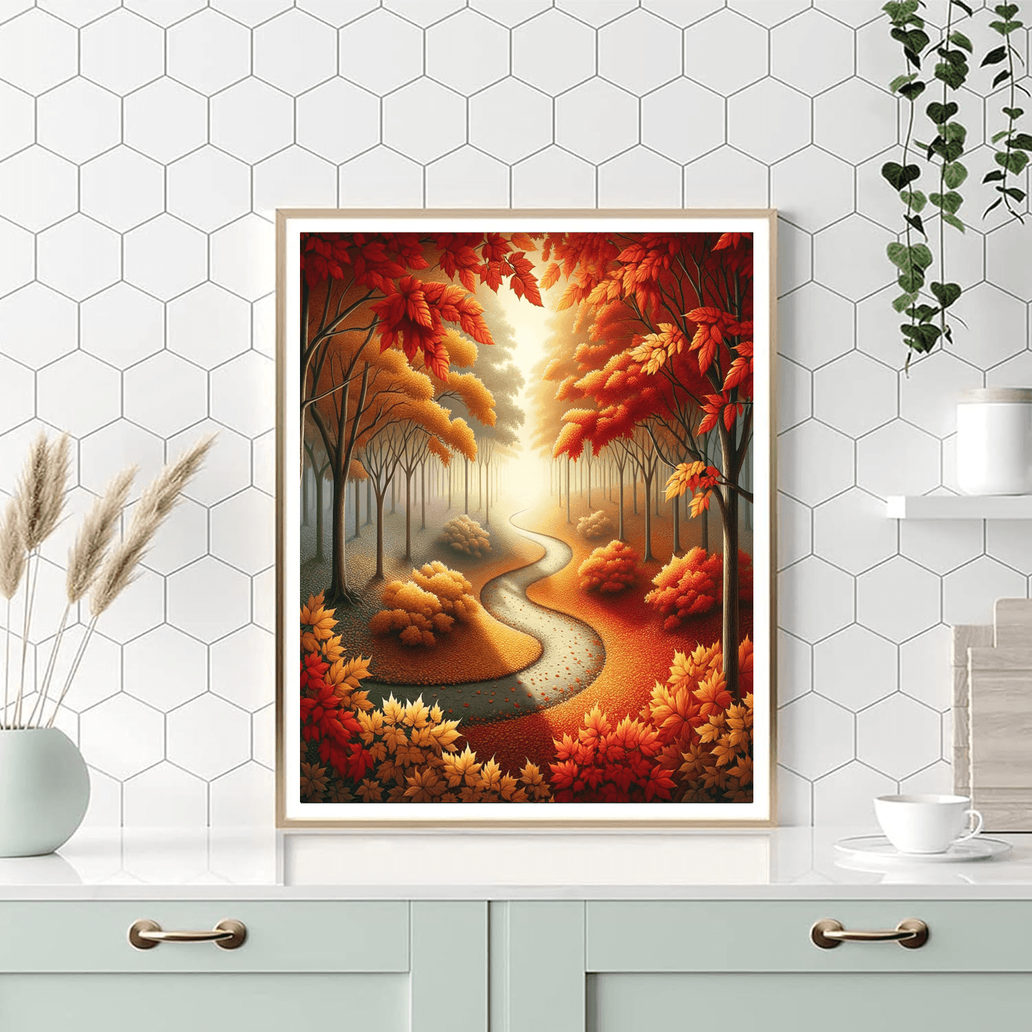 Crisp Autumn Walk DIY Paint By Numbers