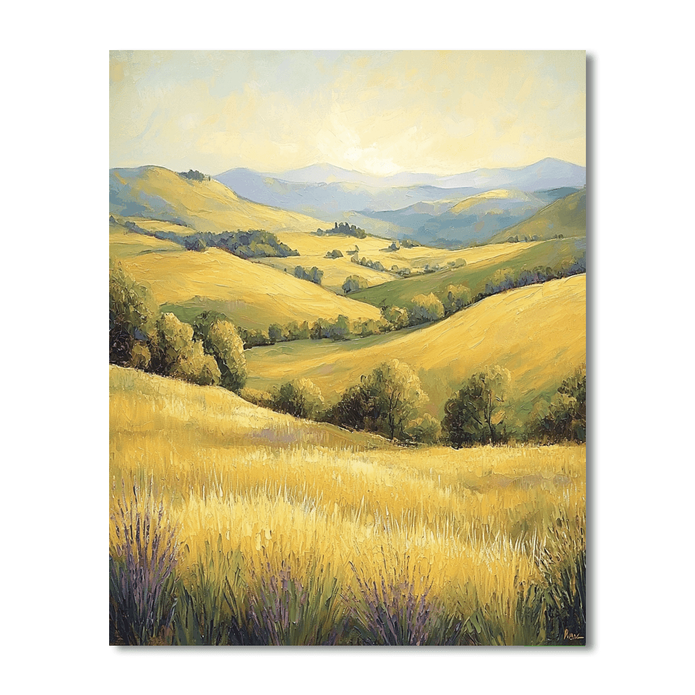 Claude Monet Inspired Golden Light  Paint By Numbers