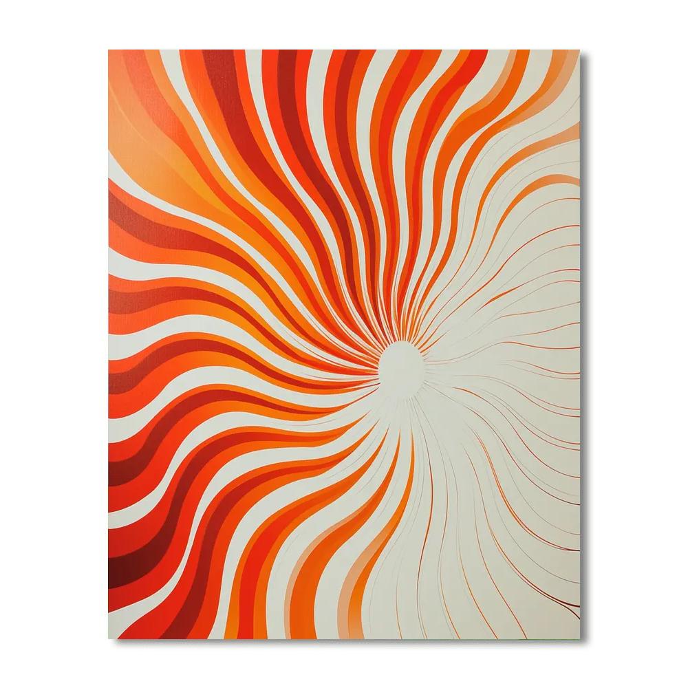 Yayoi Kusama Inspired Spirals Of The Mind  DIY Paint By Numbers