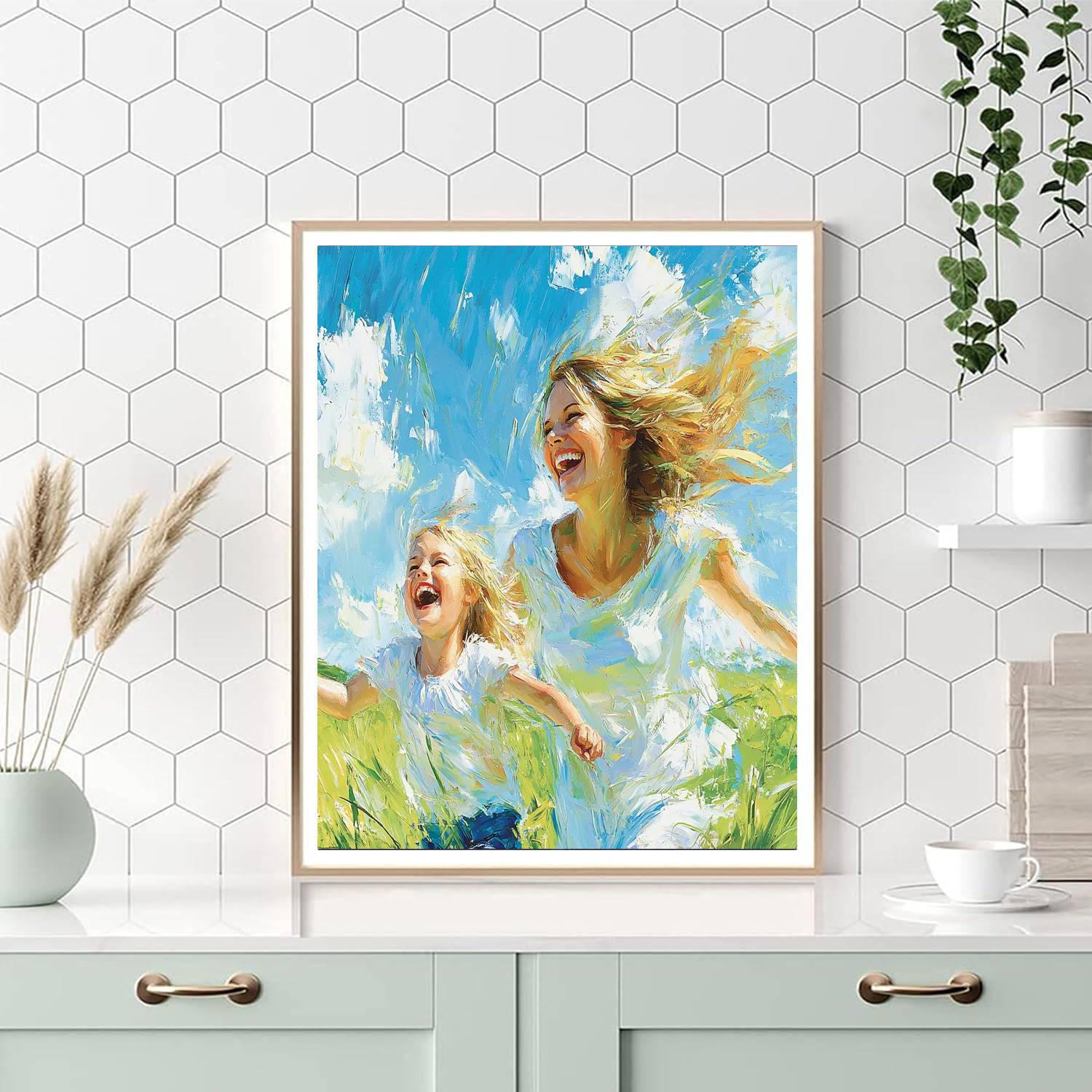 Echoes Of Childhood Laughter DIY Paint By Numbers