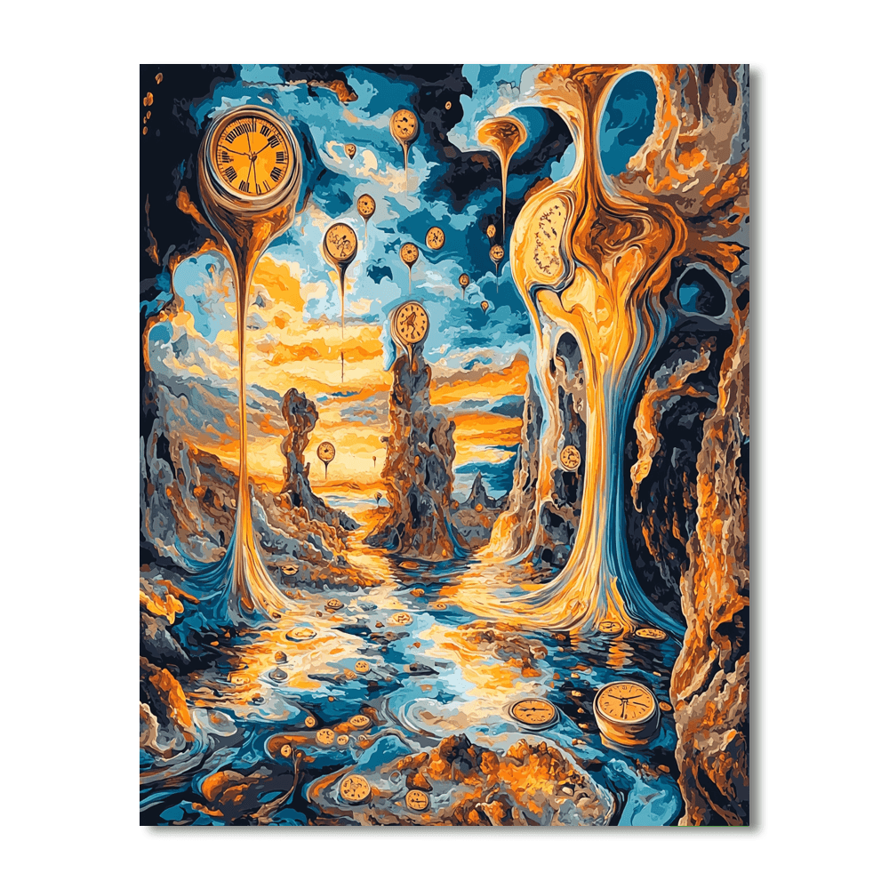 Salvador Dali Inspired Surreal Sunshine  Paint By Numbers