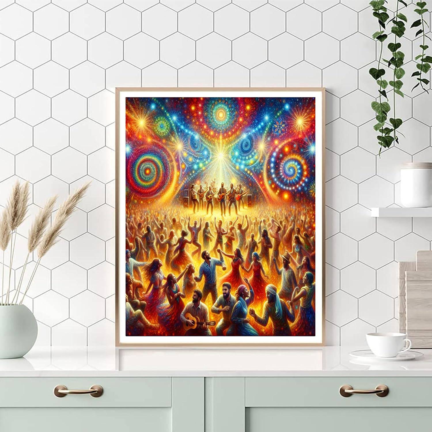Lively Music Festival DIY Paint By Numbers