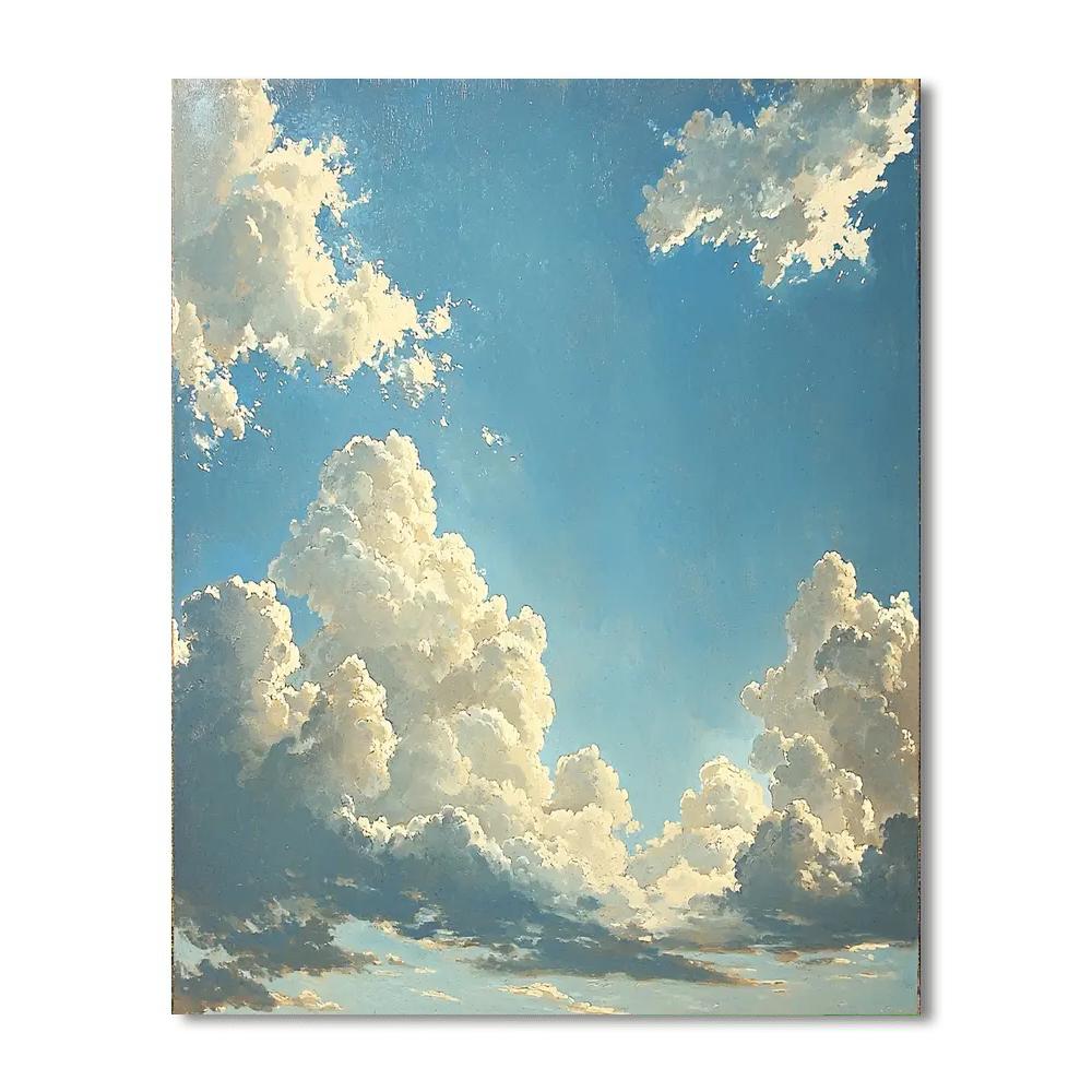 Leonardo Da Vinci Inspired The Serenity Of Sky  DIY Paint By Numbers
