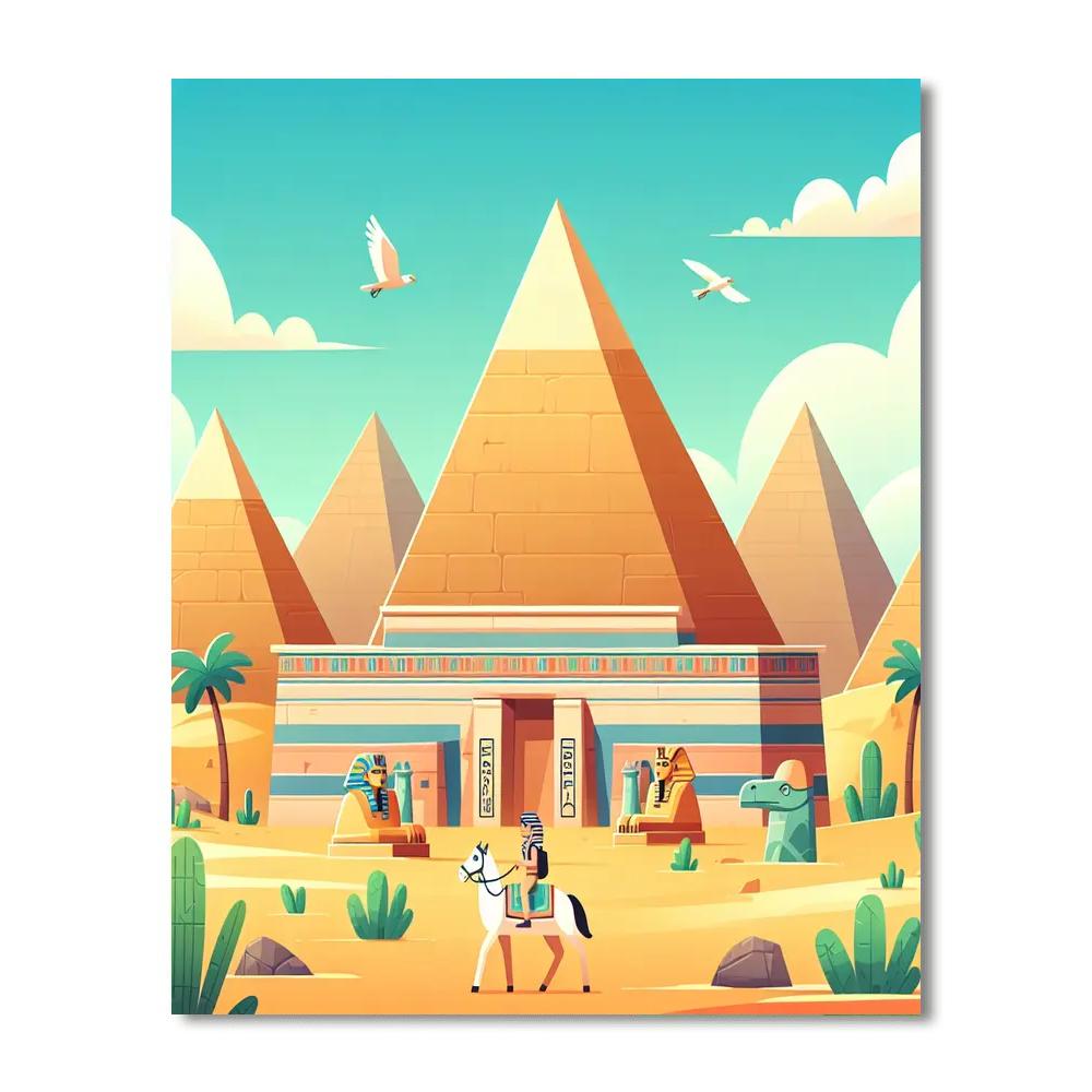 Mysterious Egyptian Adventure Numbered Painting Kits