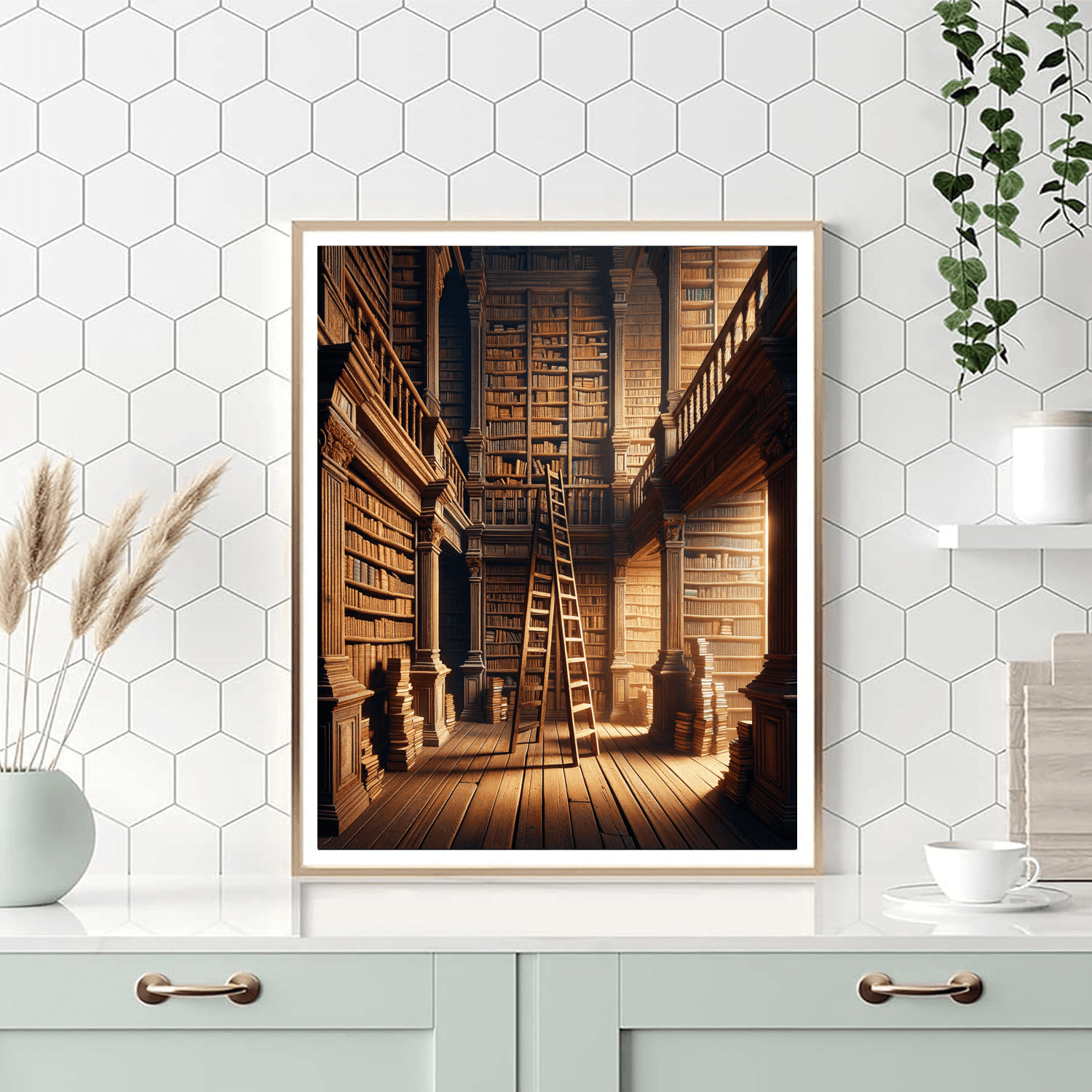 Old World Library Paint By Number