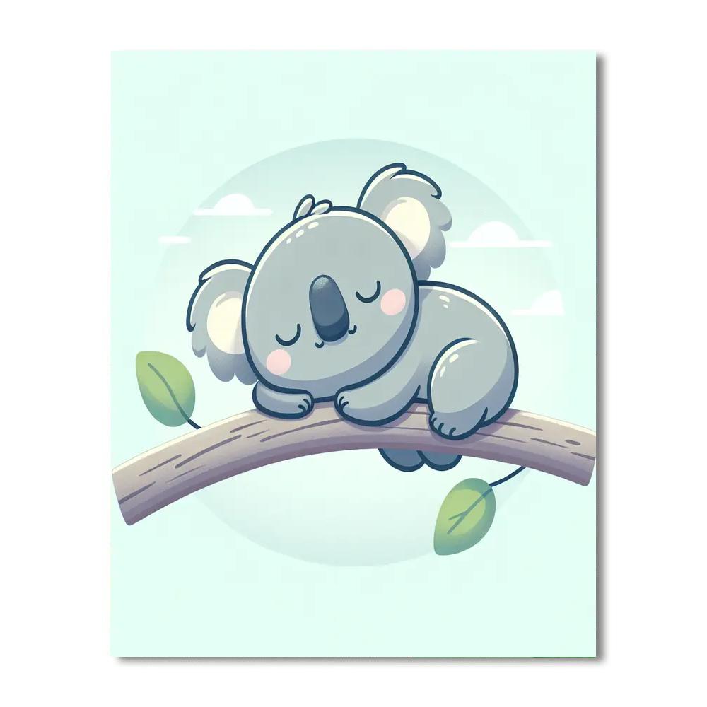 Cuddly Koala's Naptime Paint By Numbers Kits