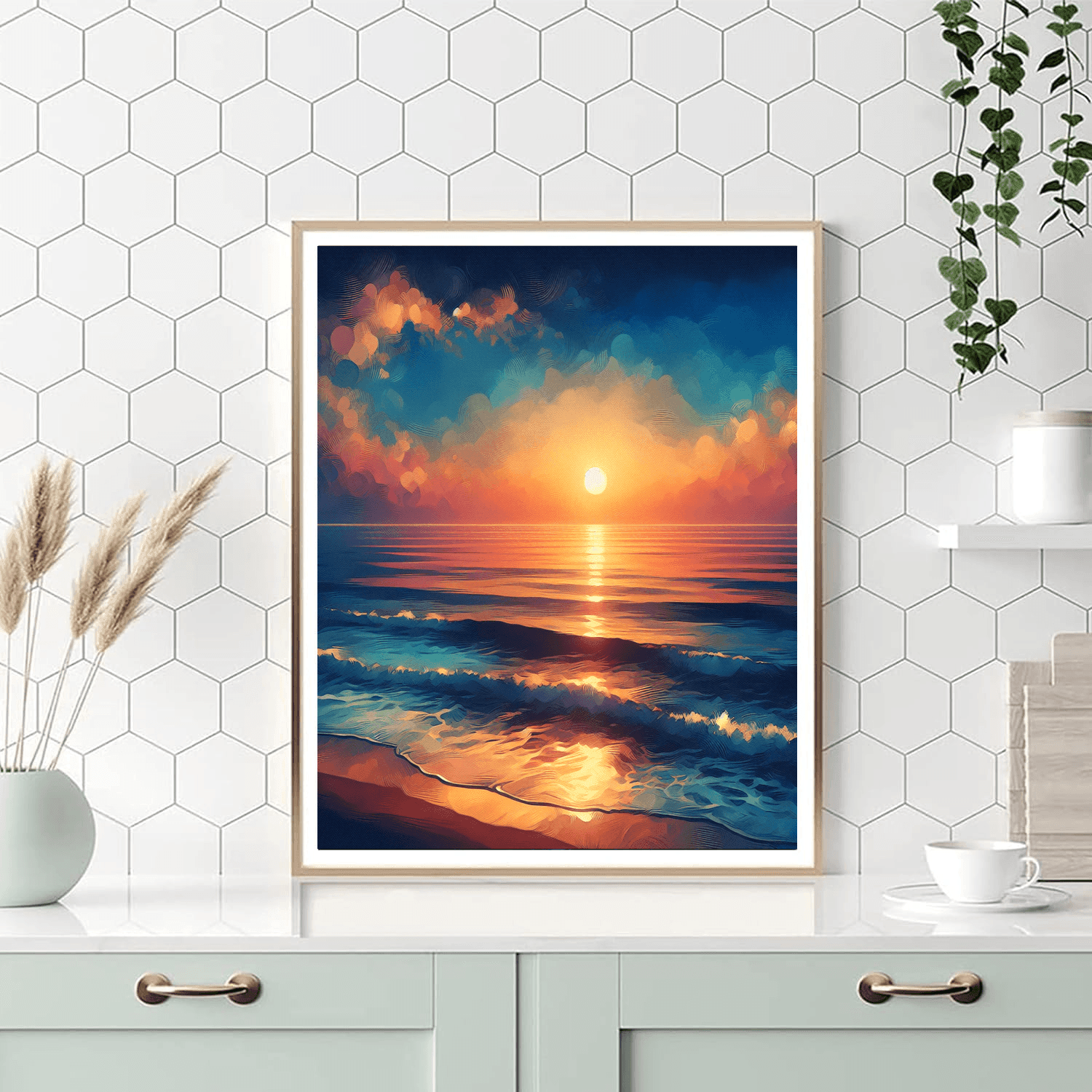 Coastal Sunrise Harmony Numbered Painting Kits