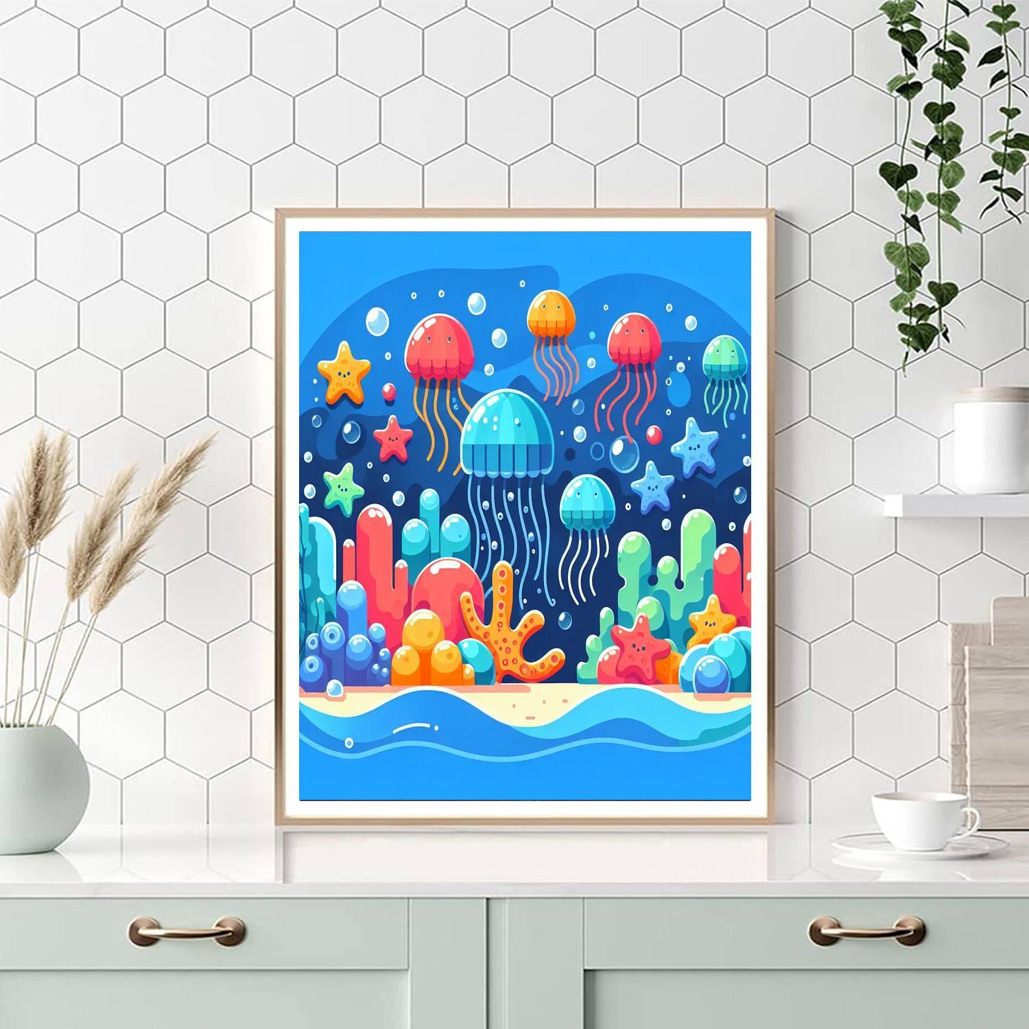 Wonders Of The Deep Sea Paint By Numbers Art