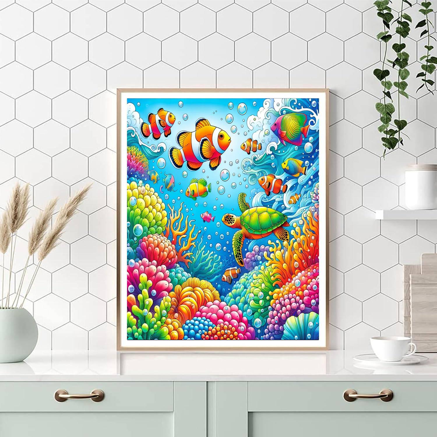Vivid Ocean Wonders Paint By Numbers