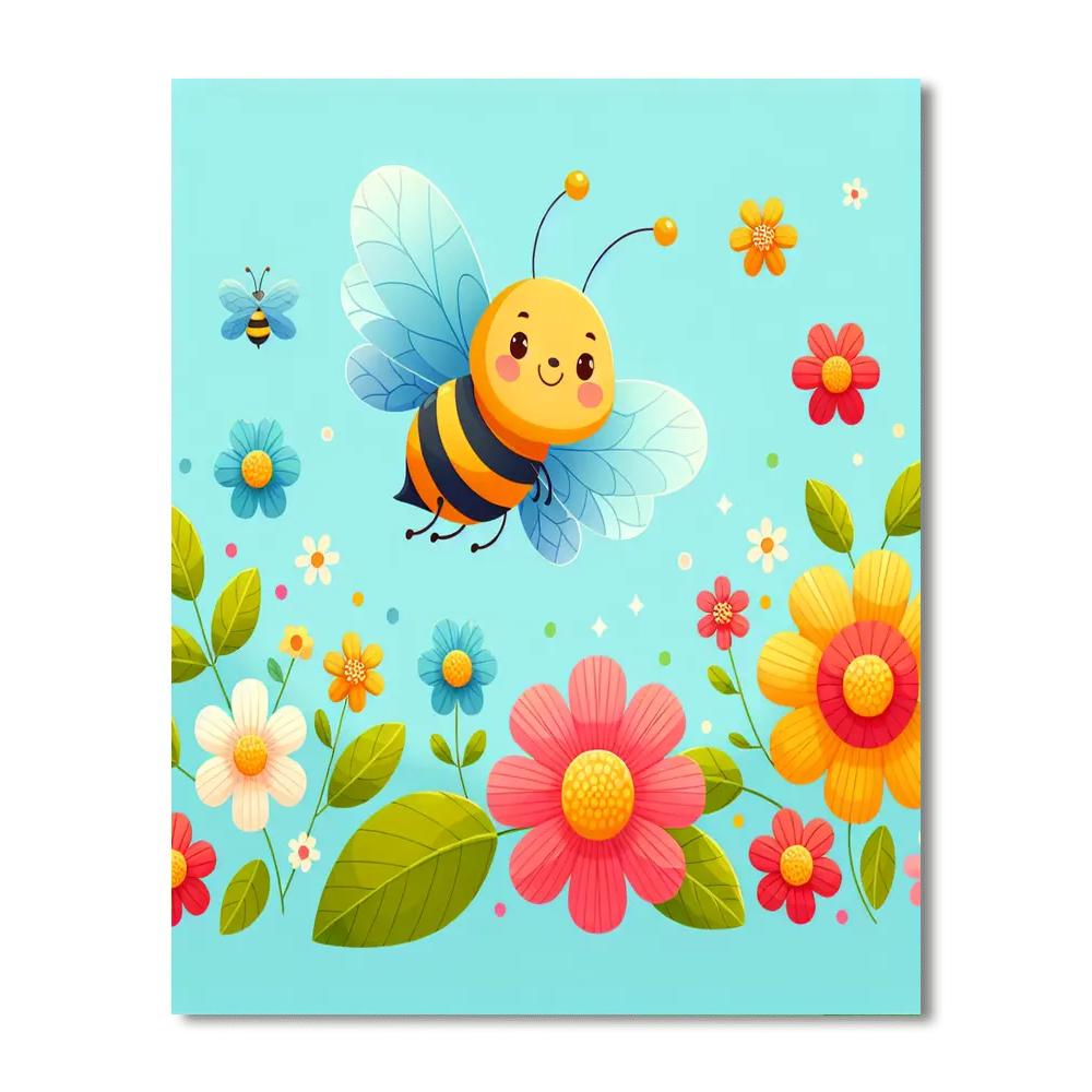 Joyful Bee Paint By Numbers Kits