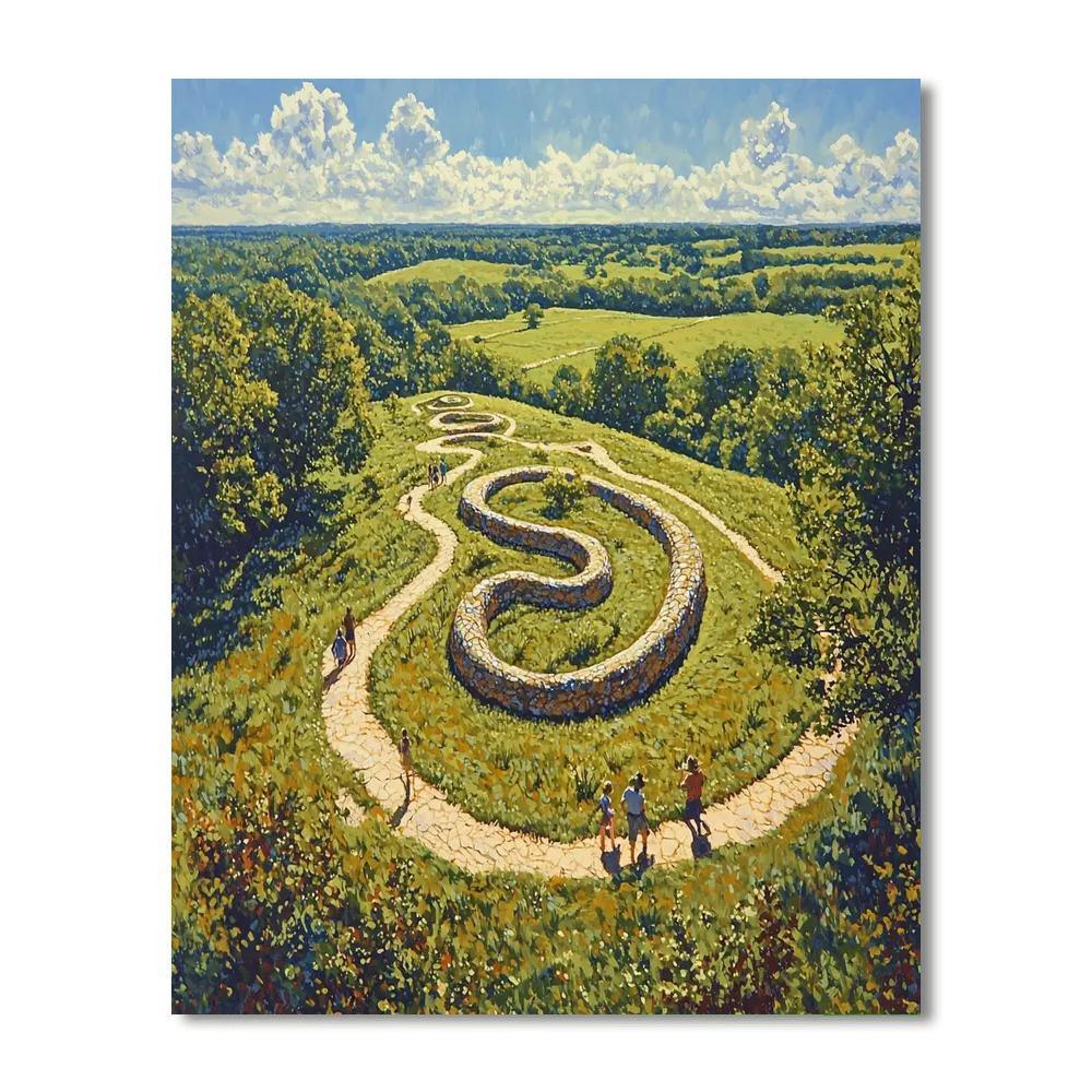 The Serpent Mound - Ohio Paint By Number