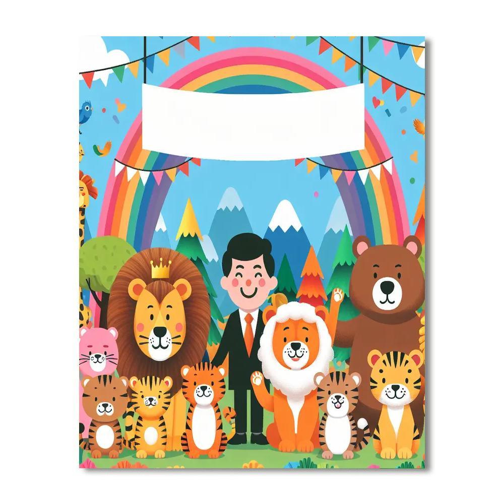 Animal Kingdom Party Paint By Color