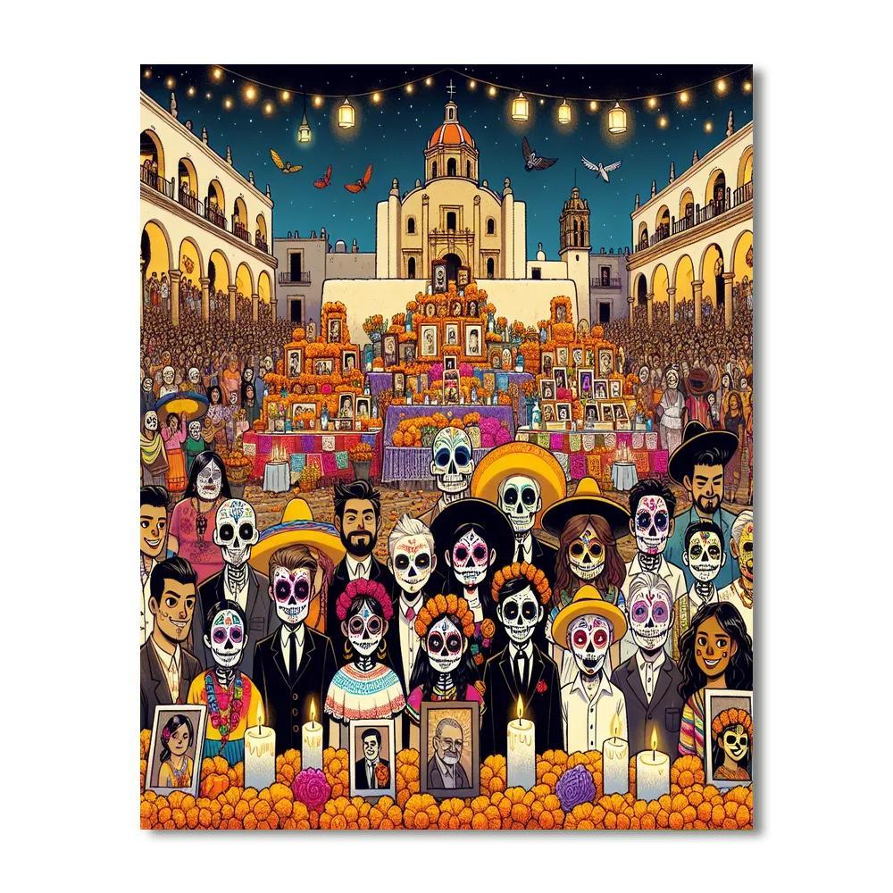 Día De Los Muertos - Oaxaca Painting Number Kit