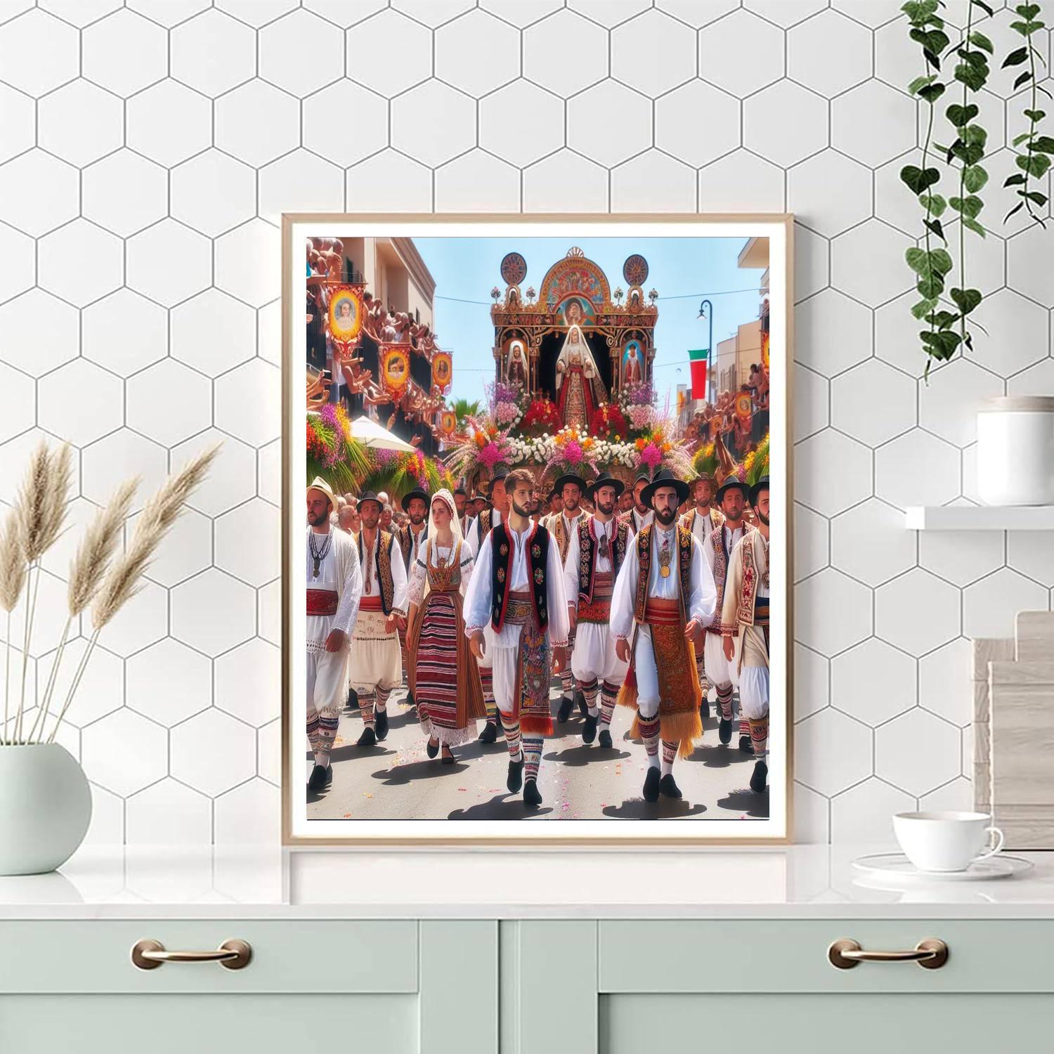 Festa Di Sant'efisio - Cagliari Paint By Numbers Art