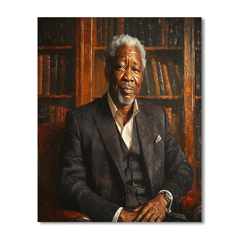 Morgan Freeman: The Resonant Wisdom Of A Legend Painting Number Kit