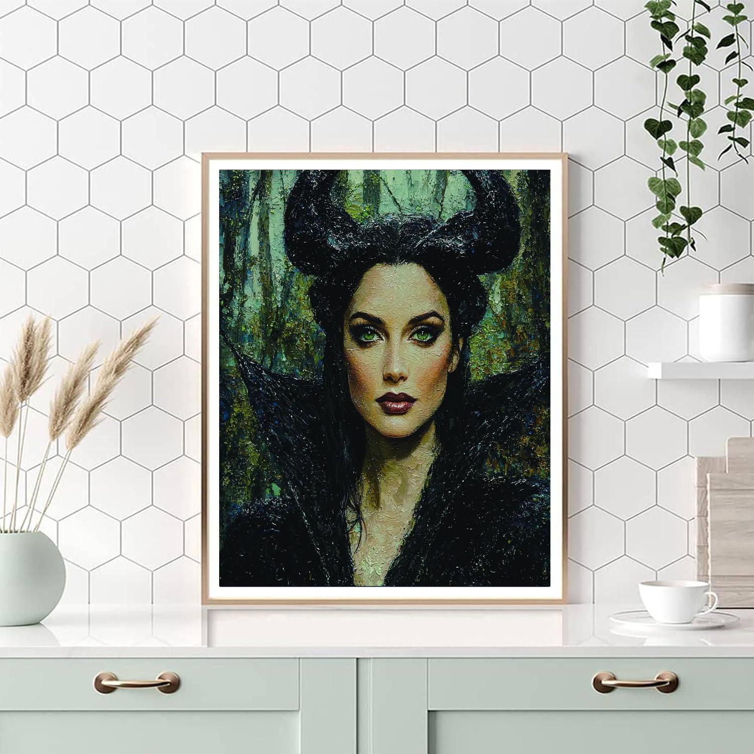 Angelina Jolie: Wielding The Mystique Of Maleficent Numbered Painting Kits