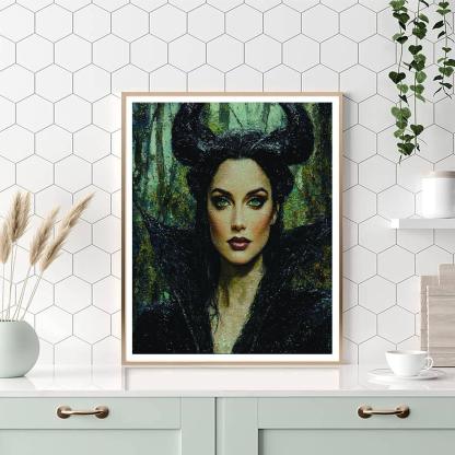 Angelina Jolie: Wielding The Mystique Of Maleficent Numbered Painting Kits