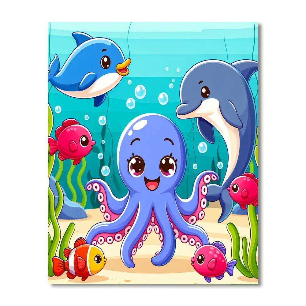 Merry Ocean Adventure DIY Paint By Numbers