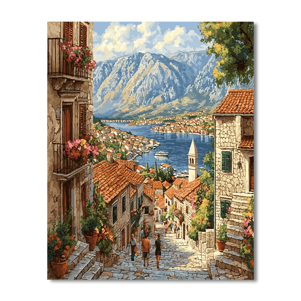 Kotor Old Town Numbered Painting Kits