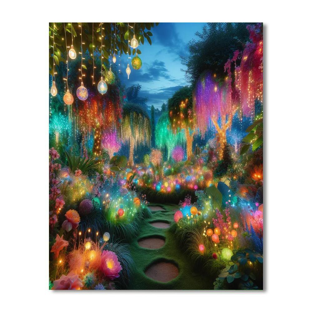 Magical Garden Fairy Lights Paint By Numbers