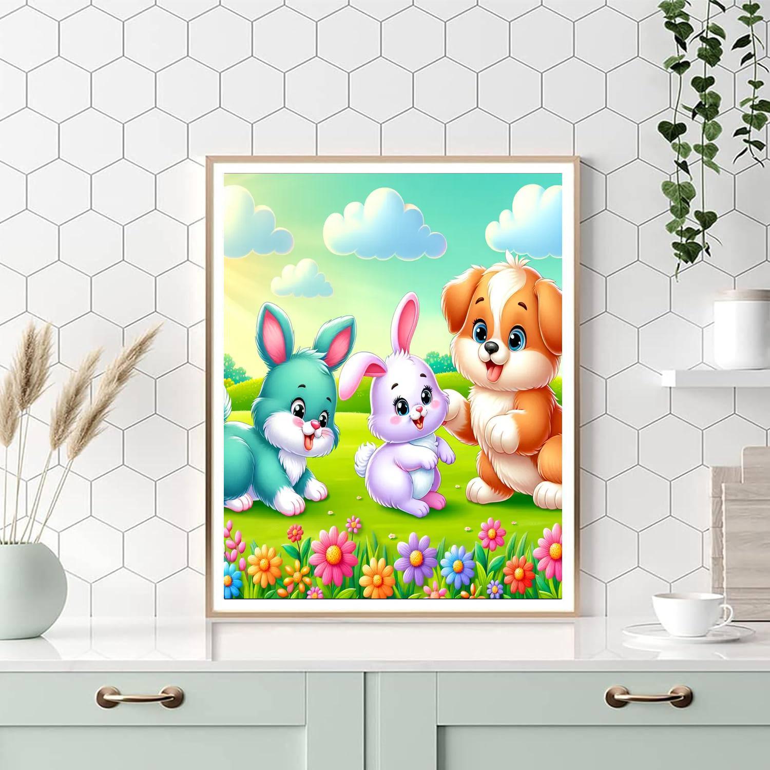 Animal Friends Playtime Painting By Numbers Kit