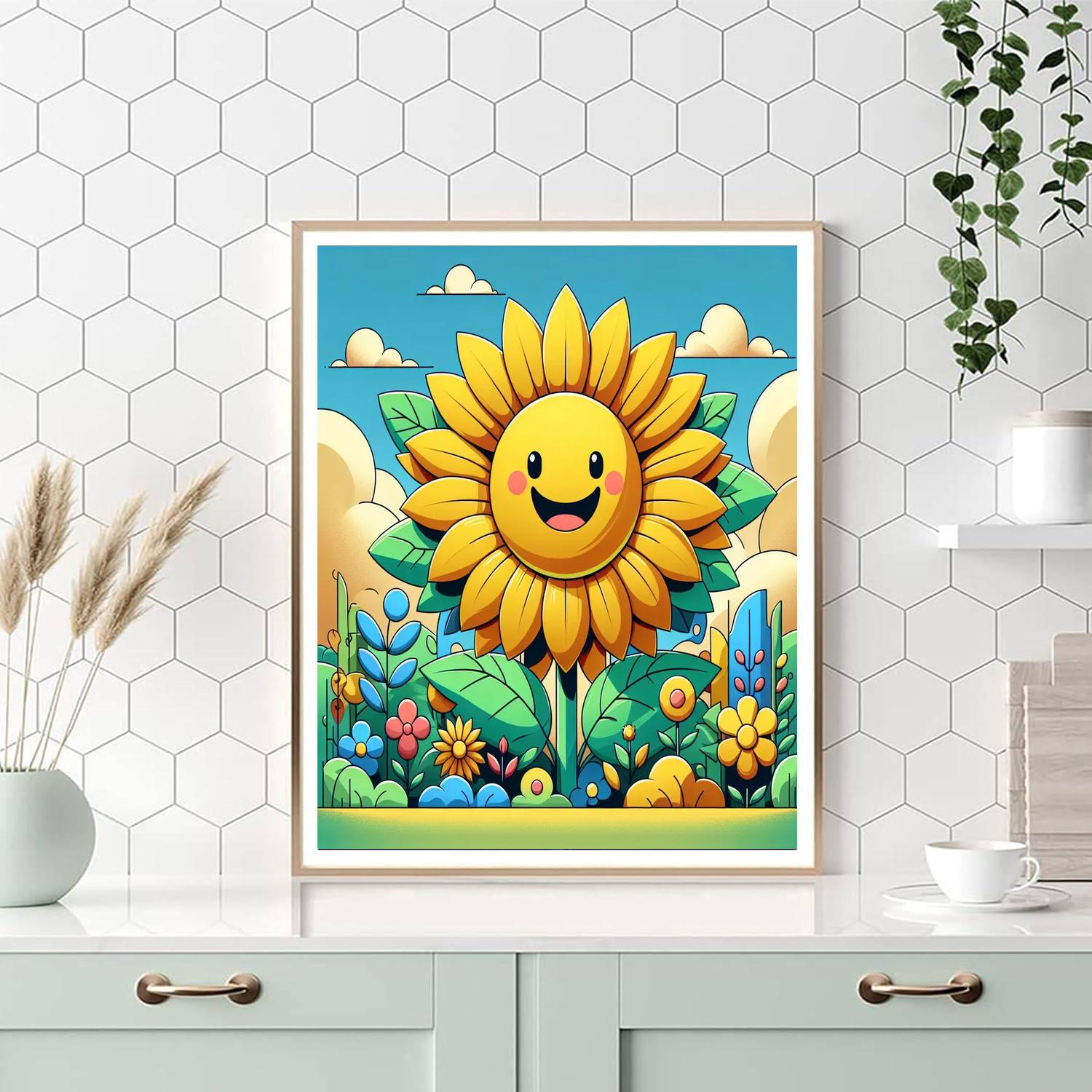 Gigantic Sunflower Numbered Painting Kits