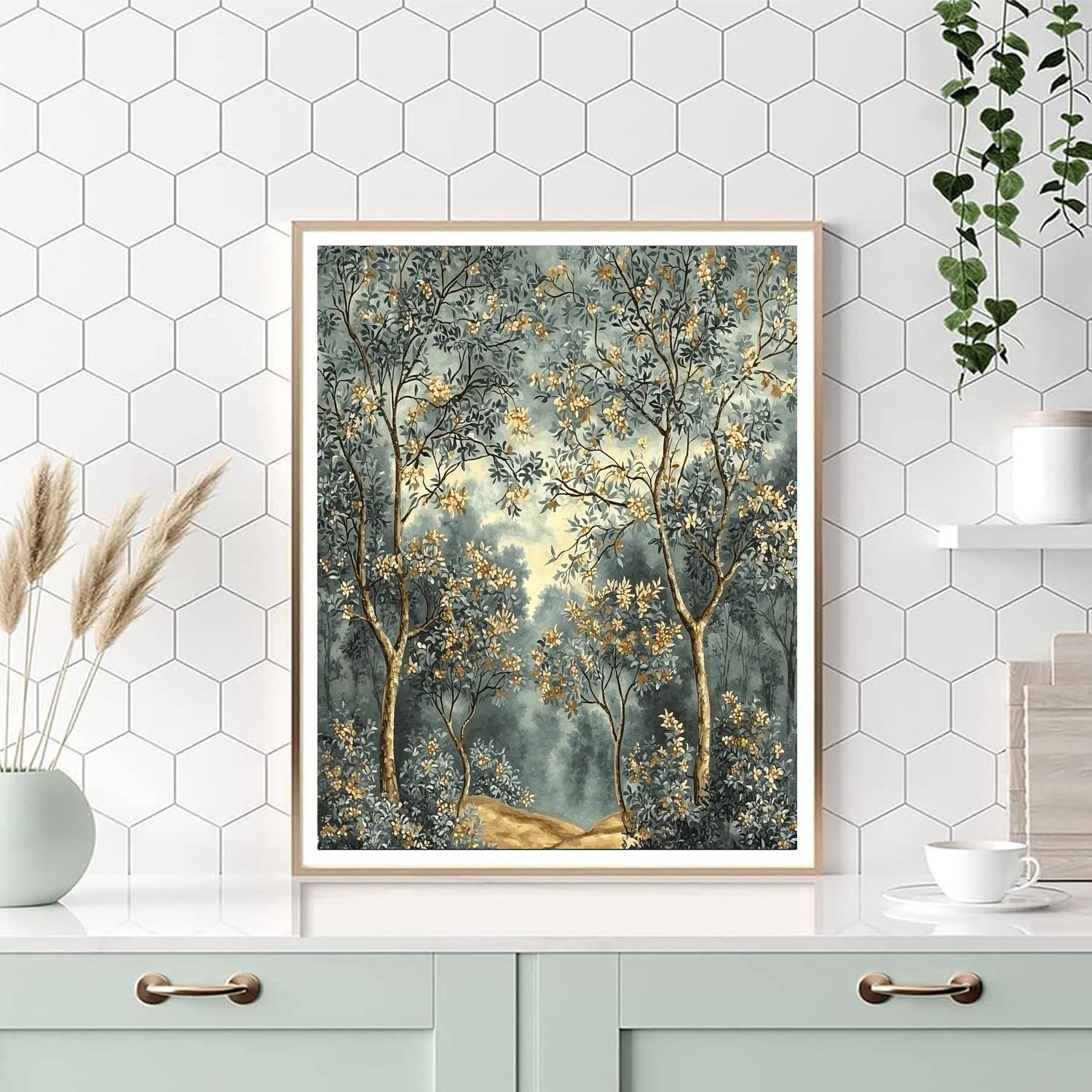 Leonardo Da Vinci Inspired Mystical Grove  Paint By Number