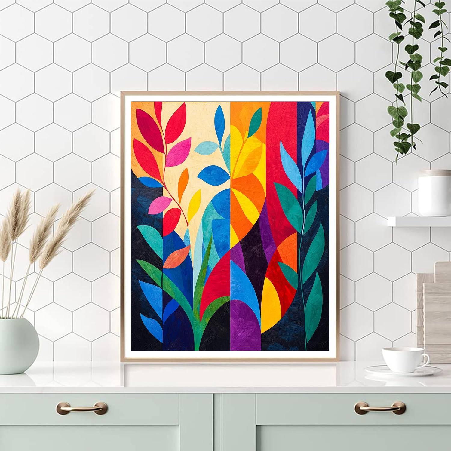 Henri Matisse Inspired Mosaic Of Life  DIY Paint By Numbers
