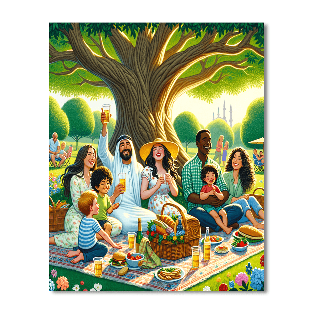 Charming Summer Picnic DIY Paint By Numbers