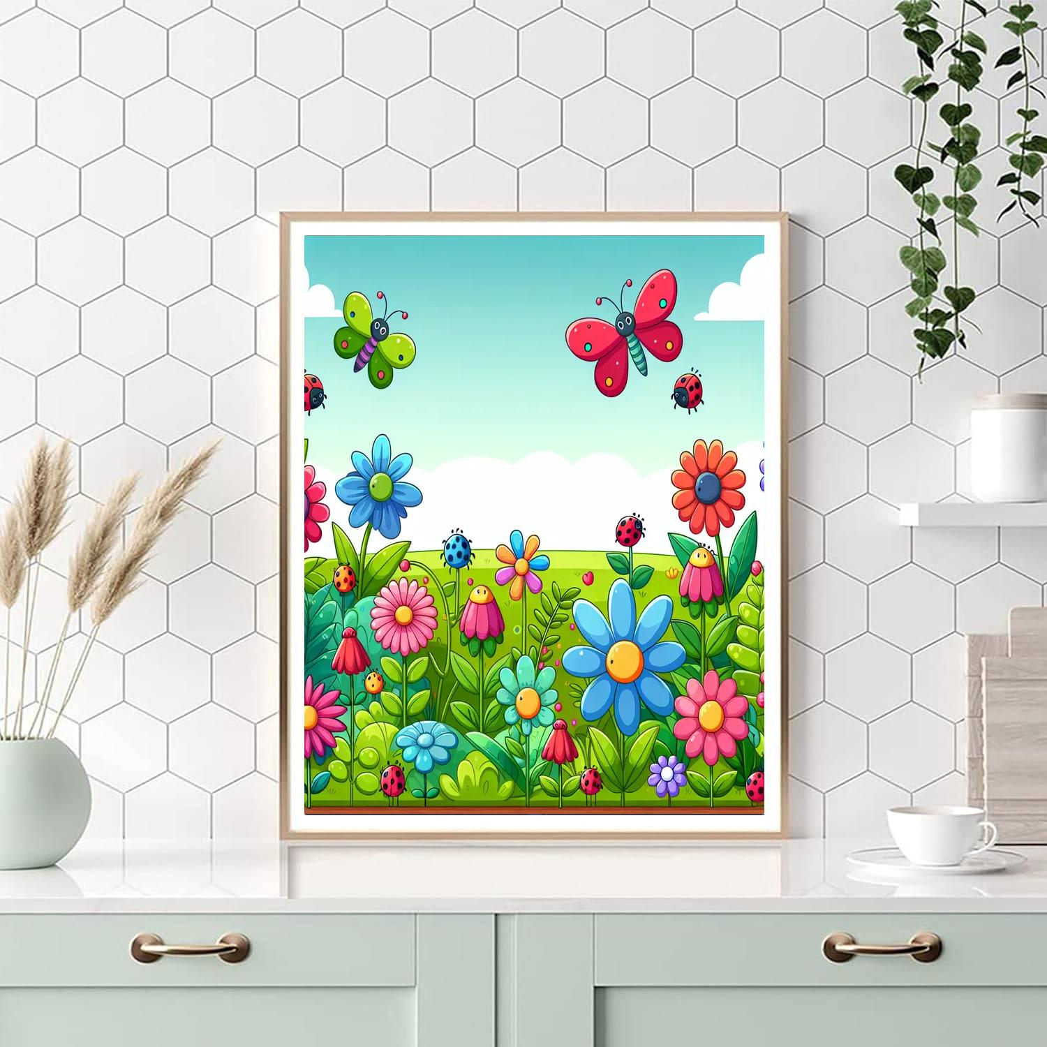 Charming Garden Exploration Numbered Painting Kits