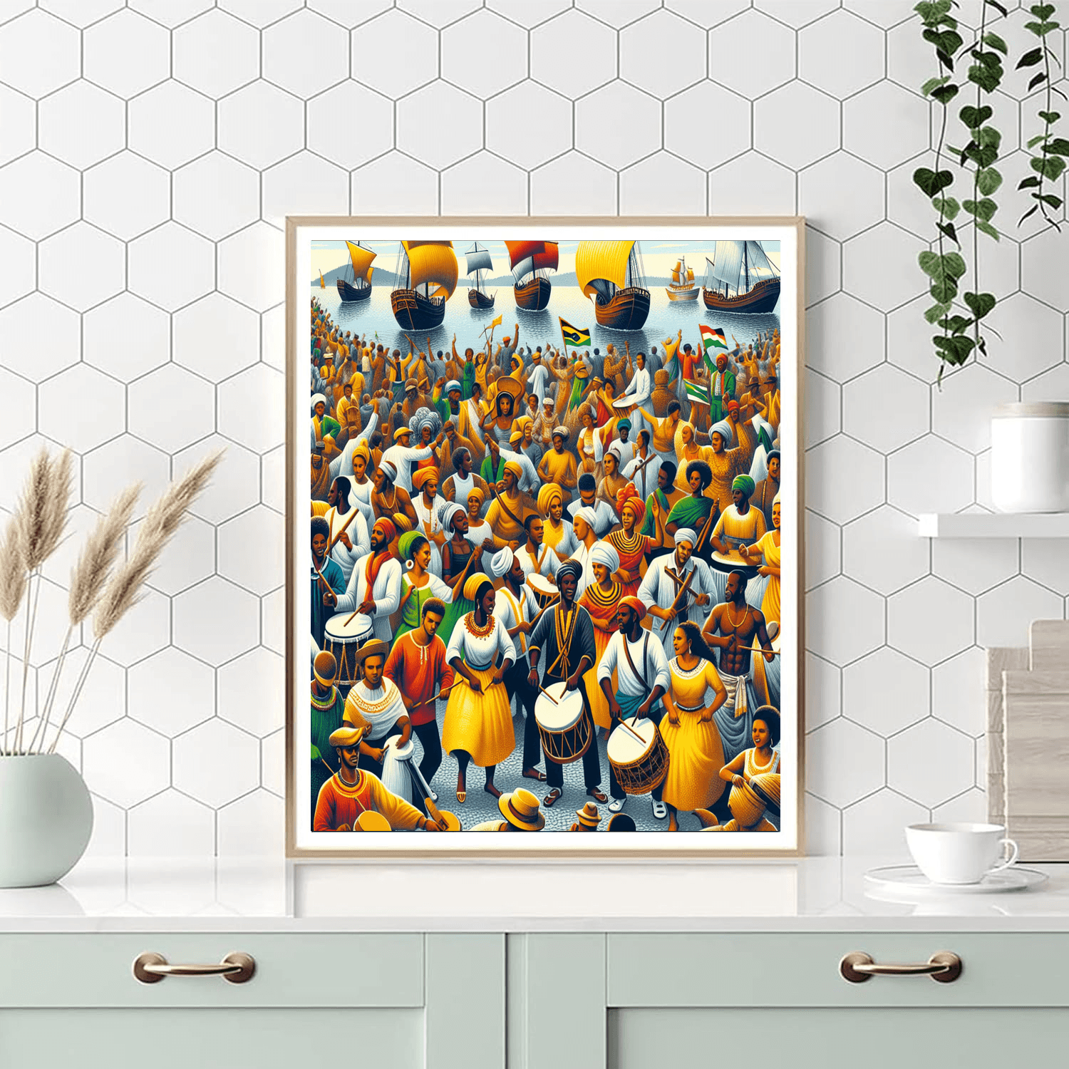 Garifuna Settlement Day - Belize Number Painting