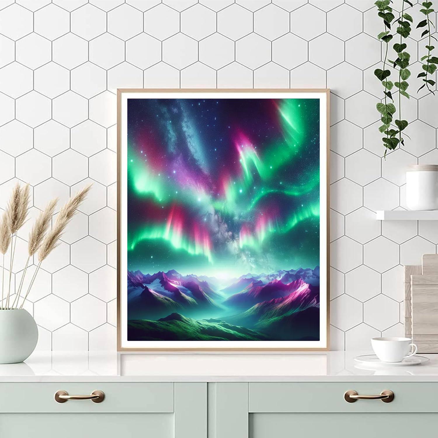 Ethereal Aurora Glow Paint By Number