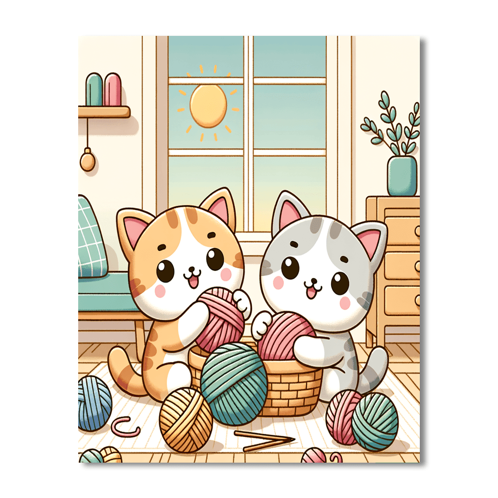 Cuddly Kittens Paint By Numbers Kits